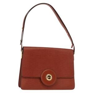 LOUIS VUITTON Epi Free Run Shoulder Bag Brown M52403 LV Auth 154498